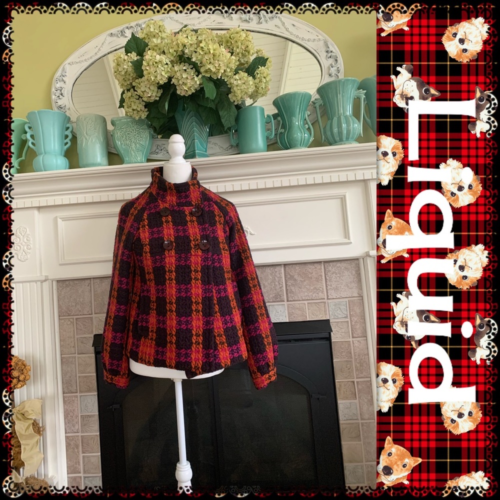 Liquid vintage vibe swing coat, size 8